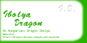 ibolya dragon business card